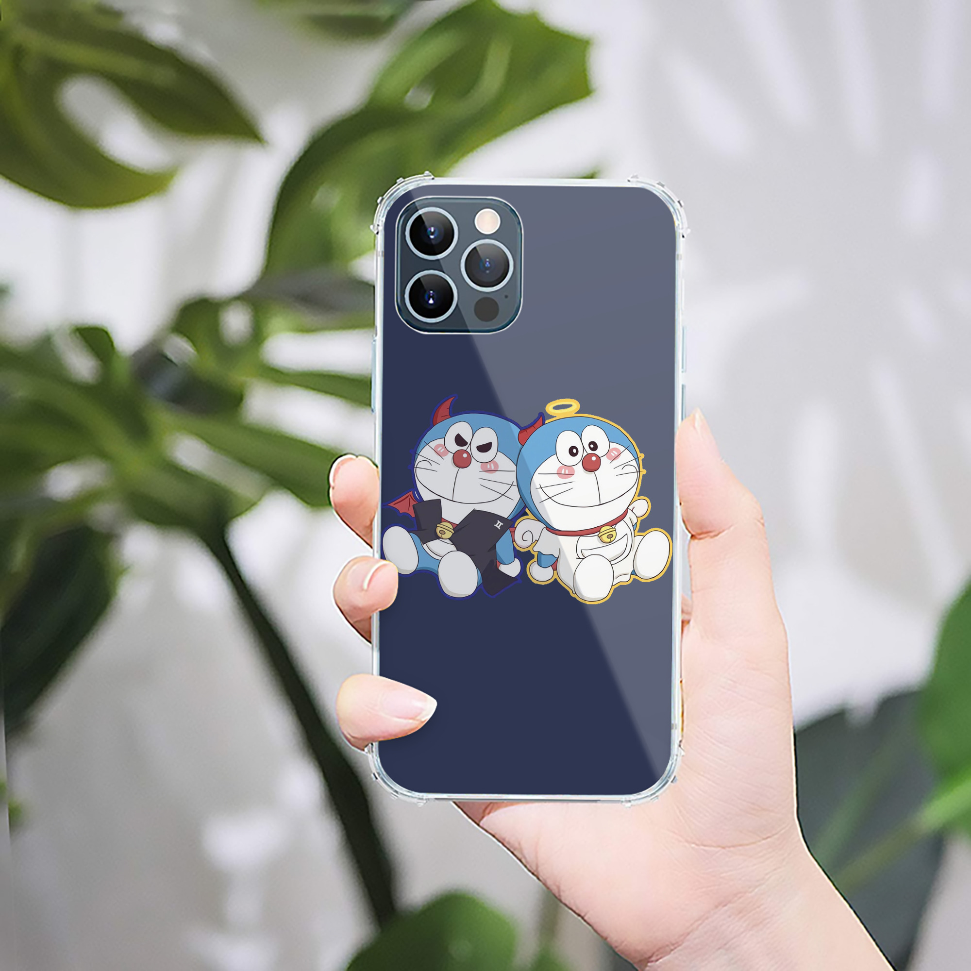 （画像用） ドラえもん Doraemon 【iPhone 12シリーズ対応】透明スマホケース（クリアソフトケース）